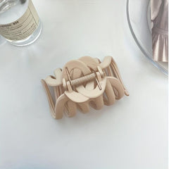 4pcs Matte Hair Claw Solid Shark Claw Ponytail Holder Hair Accessories