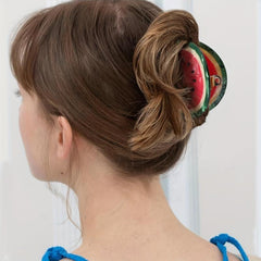 Watermelon Shape Hair Claw Large Shark Claw Ponytail Holder Hair Accessories