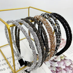 Rhinestone Double Layer Headband Sparkle Hair Band Headdress for Women Girls