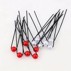 10pcs Bridal Faux Pearl Hair Pin U Shaped Hairpin Wedding Hair Stick