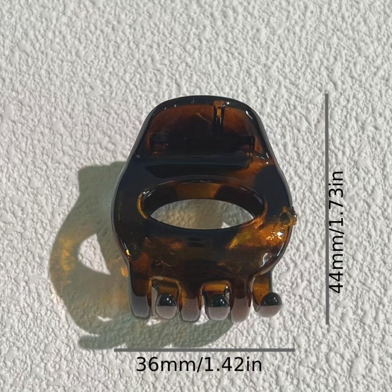 6pcs Vintage Glossy Hair Claw Non-slip Hair Accessories