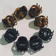6pcs Vintage Glossy Hair Claw Non-slip Hair Accessories
