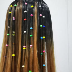 450pcs Boxed Colorful Braid Hair Beads Hippies Style Hair Accessories