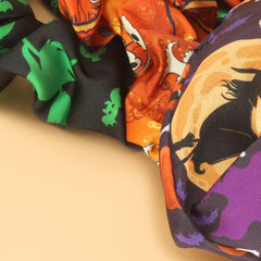 Skull Print Hair Tie Elastic Large Scrunchie Ponytail Hair Rope Hair Accessories