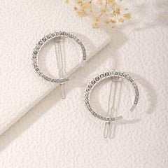 6 PCS Rhinestone Crescent Hair Clips for Women Girls, Hair Accessories