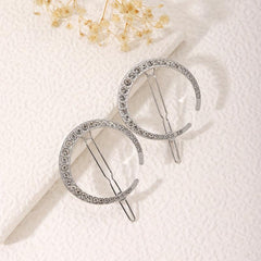 6 PCS Rhinestone Crescent Hair Clips for Women Girls, Hair Accessories