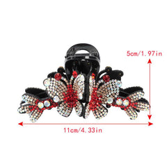 Colorful Rhinestone Butterfly Hair Claws Hair Clip