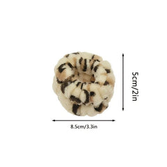 2pcs Leopard Print Microfiber Wristbands for Face Washing