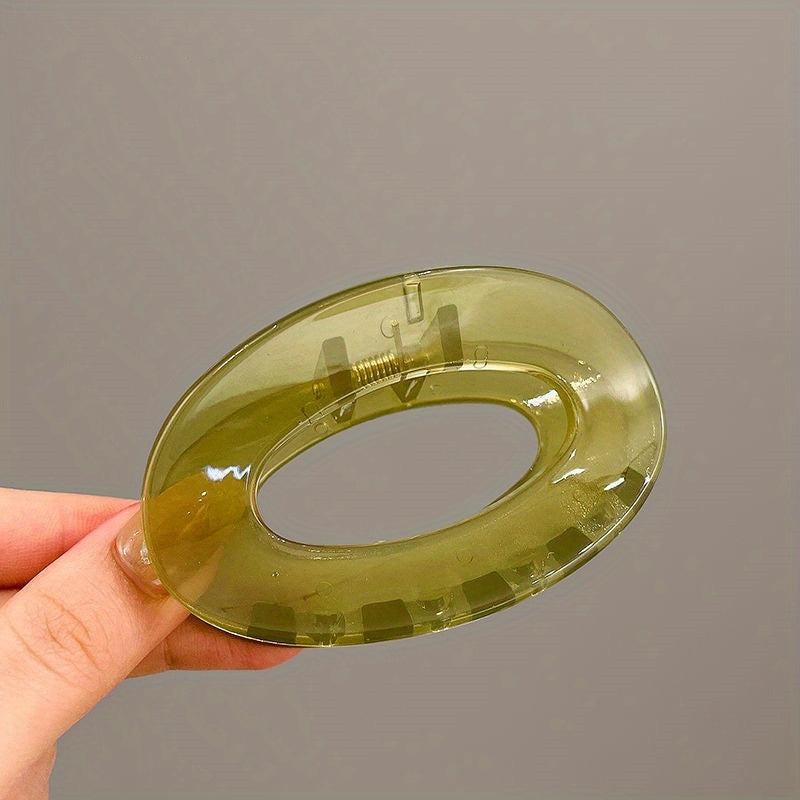Acrylic Oval Hair Claw Back Head Shark Claw Ladies Hair Accessories Gift