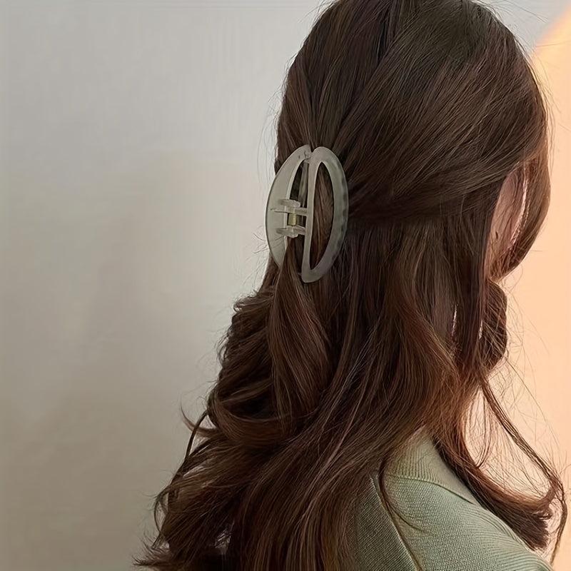 Acrylic Oval Hair Claw Back Head Shark Claw Ladies Hair Accessories Gift
