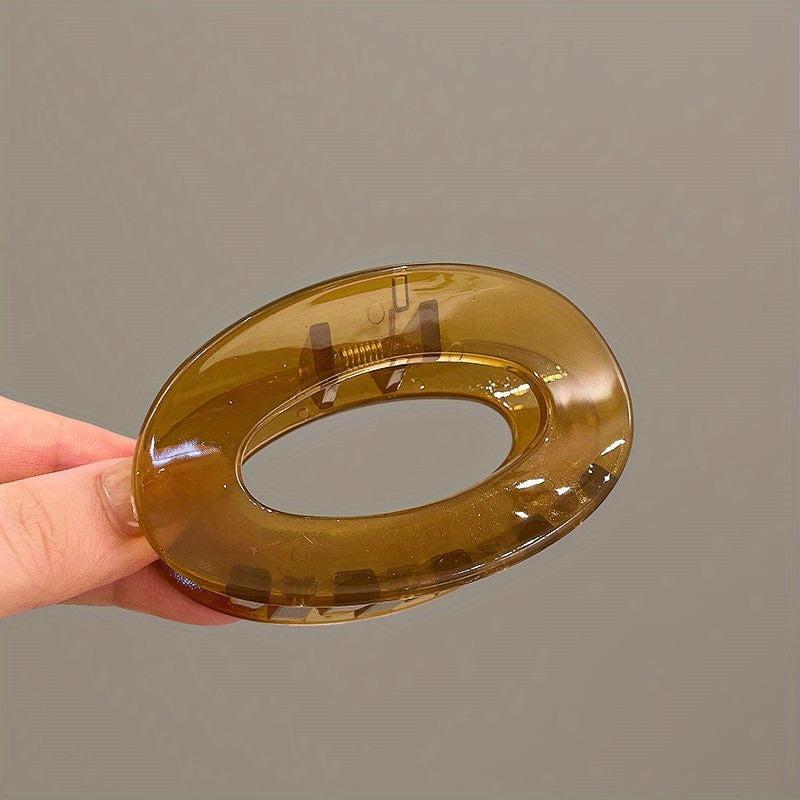Acrylic Oval Hair Claw Back Head Shark Claw Ladies Hair Accessories Gift