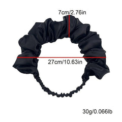Colorful Ruched Hairband Fluffy Wide Hair Band