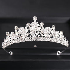 Baroque Vintage Tiara Headband Bridal Wedding Rhinestone Crown Hair Hoop