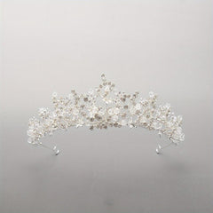 Rhinestone Crown Headdress Wedding Bridal Hair Accessory for Party Prom Birthday