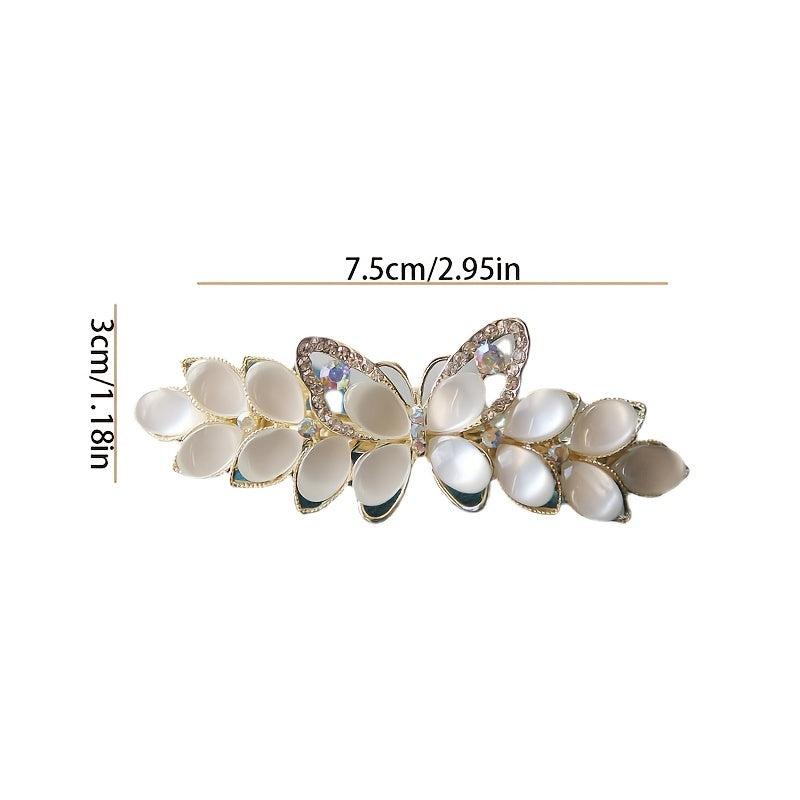 Rhinestone Butterfly Hair Clip Flower Barrette Daily Party Hair Accessories