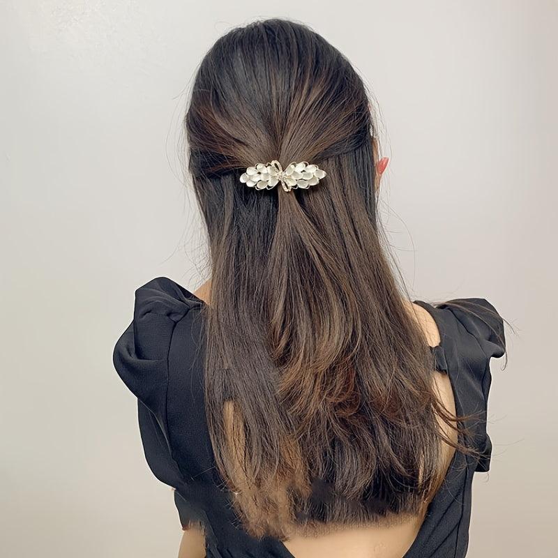 Rhinestone Butterfly Hair Clip Flower Barrette Daily Party Hair Accessories
