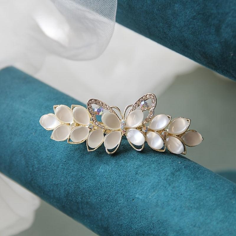 Rhinestone Butterfly Hair Clip Flower Barrette Daily Party Hair Accessories