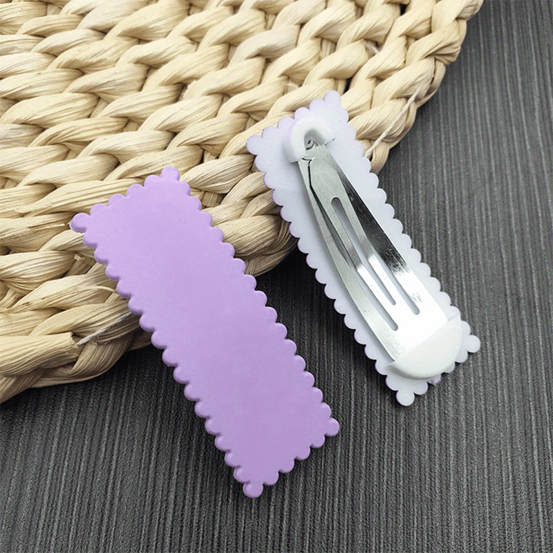 Girls Candy Snap Clip Rectangle Shaped Hair Clip Women Hair Accessories