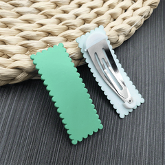 Girls Candy Snap Clip Rectangle Shaped Hair Clip Women Hair Accessories