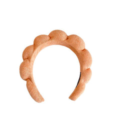 Puffy Headband Plush Hair Band Solid Hair Accessories Soft Headdress