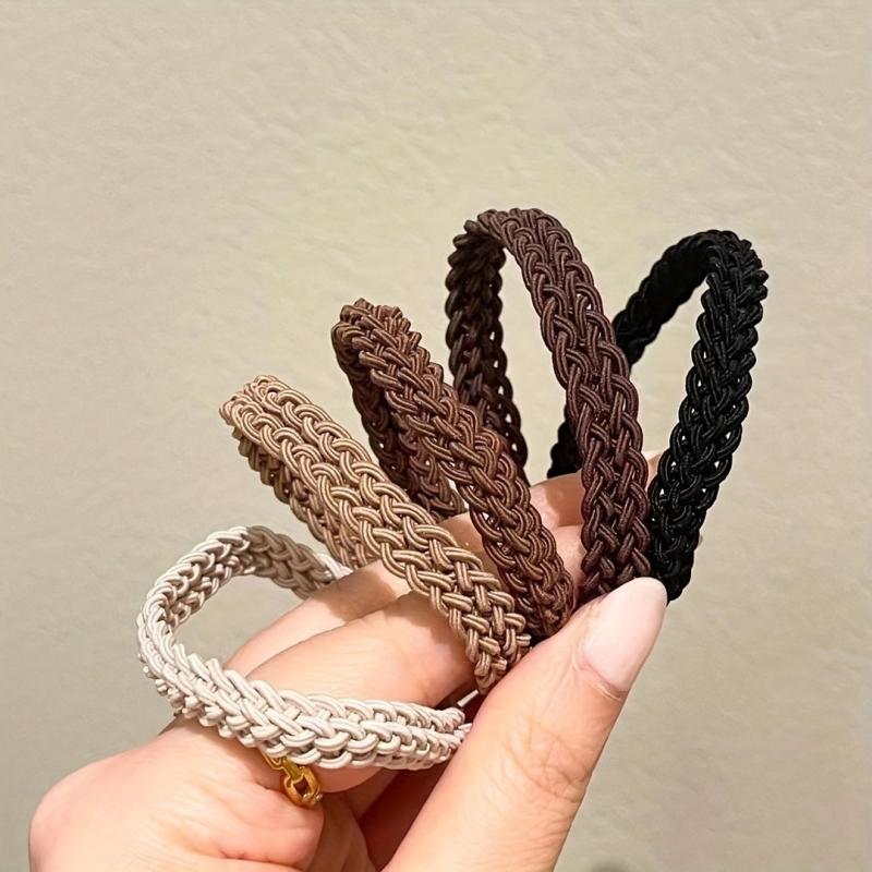 Braided Hair Tie Ponytail Holder Women Girls Hair Accessories