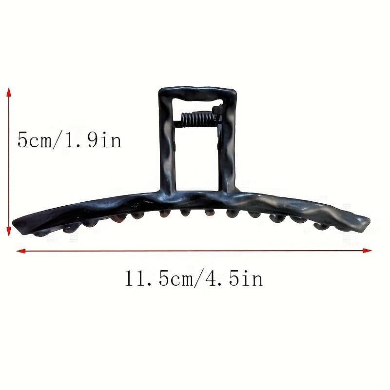 Metal Style Large Hair Claw Headwear Back Head Claw Shark Claw Hair Accessories