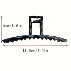 Metal Style Large Hair Claw Headwear Back Head Claw Shark Claw Hair Accessories
