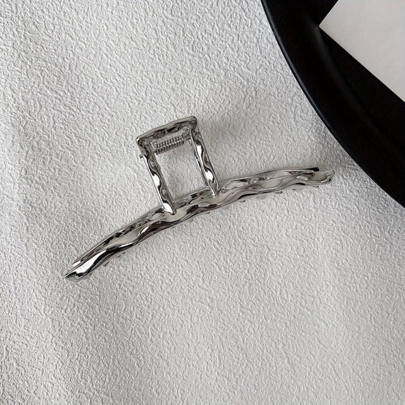 Metal Style Large Hair Claw Headwear Back Head Claw Shark Claw Hair Accessories