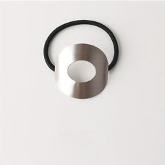Metal Heart Hair Tie Triangle Hair Rope Elastic Style Hair Ring