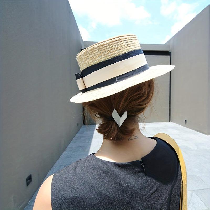 Metal Heart Hair Tie Triangle Hair Rope Elastic Style Hair Ring