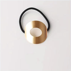 Metal Heart Hair Tie Triangle Hair Rope Elastic Style Hair Ring