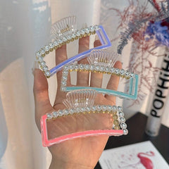 Faux Pearl Hair Claw Clips Strong Hold Ponytail Hair Clips