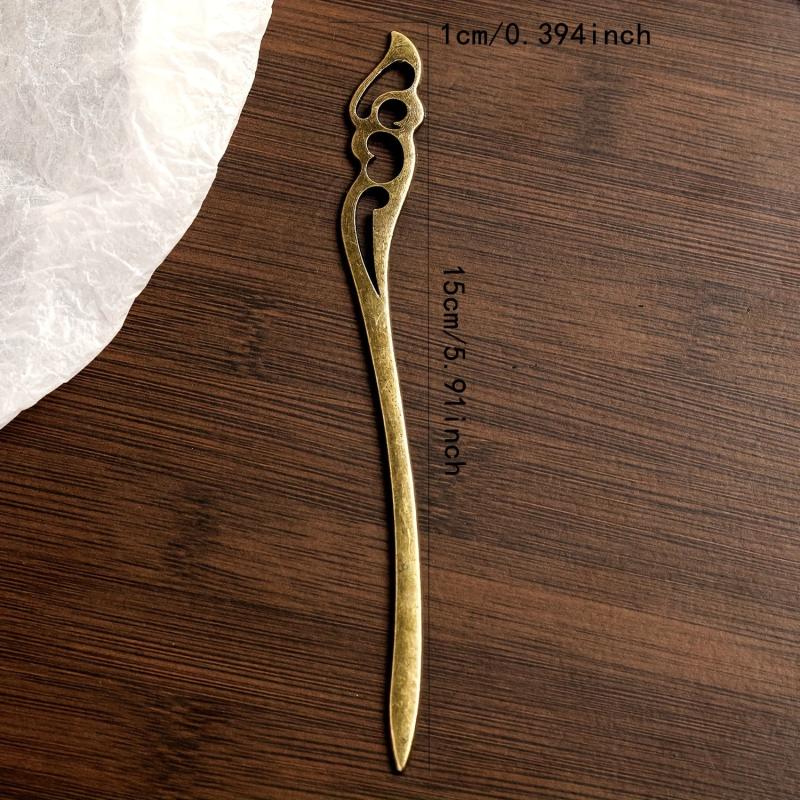Retro Hairpin Metal Ancient Style Hair Stick Ponytail Holder Hair Accessories