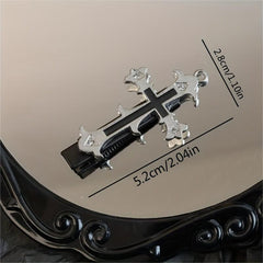 Retro Cross Hair Clip Y2K Headdress