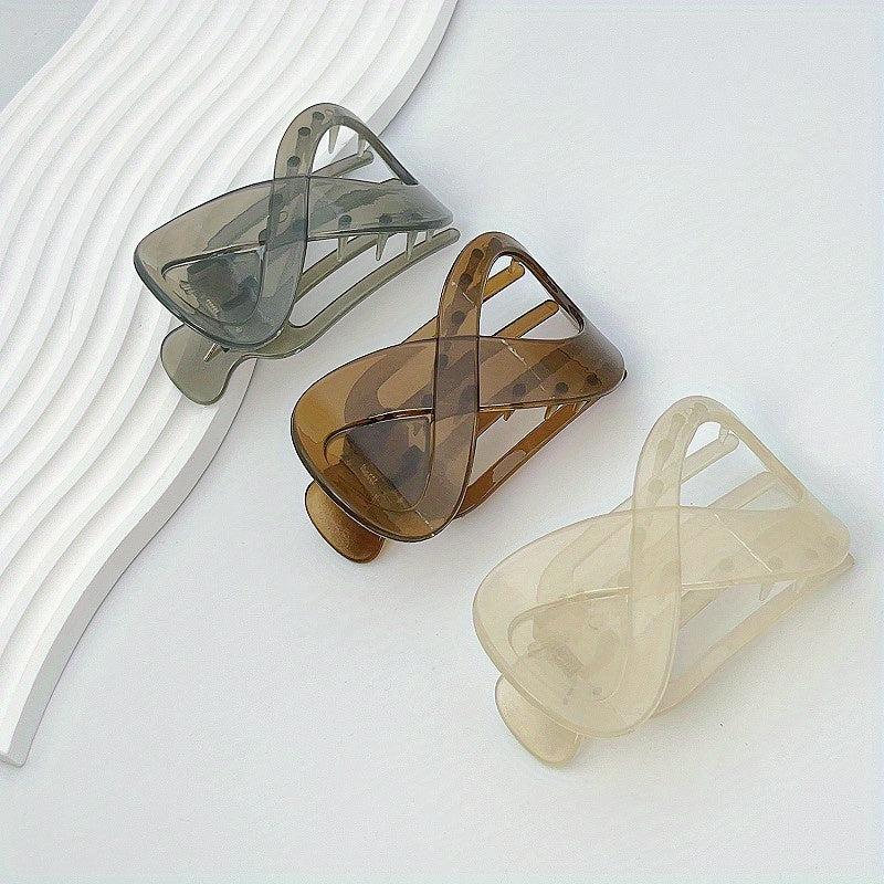 3pcs 8 Shape Hair Clip Matte Hair Clip Ladies Hair Accessories