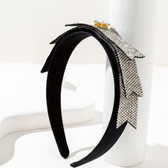 Sparkly Crystal Headband Silvery Thin Hair Band