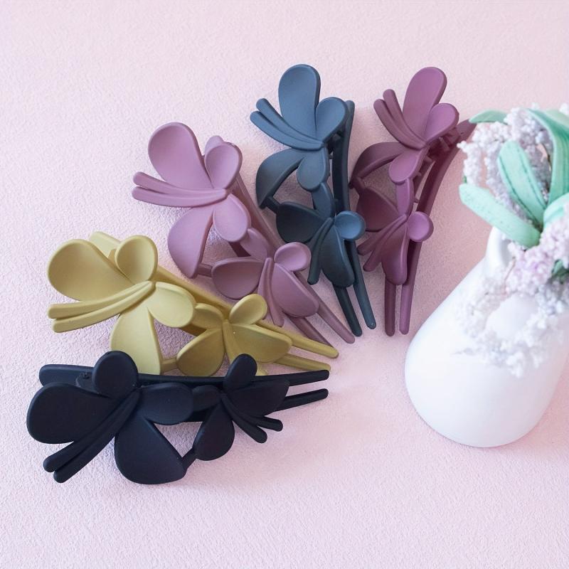 5pcs Butterfly Hair Claw Clips Nonslip Ponytail Holder for Women Girls