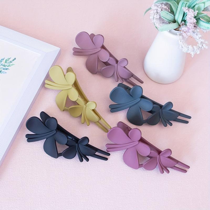 5pcs Butterfly Hair Claw Clips Nonslip Ponytail Holder for Women Girls