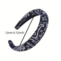 Boho Paisley Pattern Headband Vintage Headdress