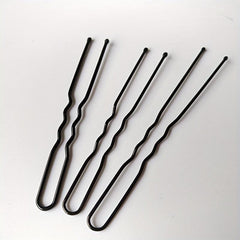 50pcs U-shaped Hairpin for Chignon Bun Hair Styling