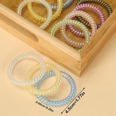 11pcs Candy Coil Hair Tie Sweet Hair Accessories For Girls Women