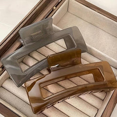 4pcs Large Hollow Shark Claw Hair Clip Back Head Hair Ponytail Hair Clip