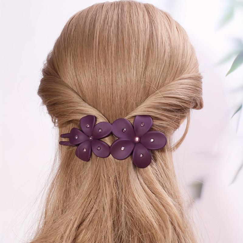 Large Flower Shaped Hair Claw Clip for Ponytail Bun Women Girls Hair Claw Clip