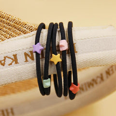 Candy Star Beaded Hair Tie Bracelet Hair Rope Ponytail Holder