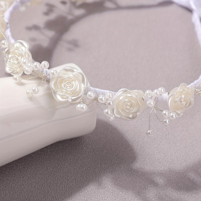 Flower Headband Bridal Head Piece Ribbon Head Band Hair Accessories