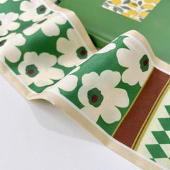 Long Scarf Flower Headband Ribbon Hair Band Silk Belt