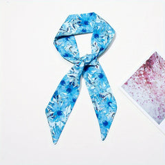 Floral Pattern Hair Scarf Sweet Head Ribbon Scarf