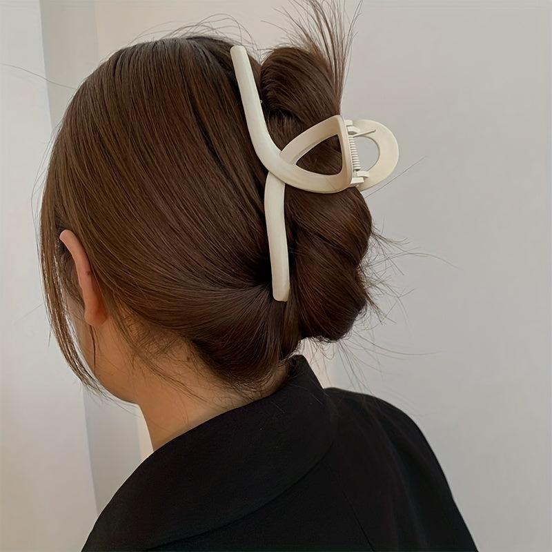 4pcs Solid Shark Claw Hair Claw Hair Accessories Women