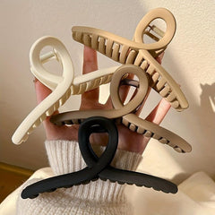 4pcs Solid Shark Claw Hair Claw Hair Accessories Women