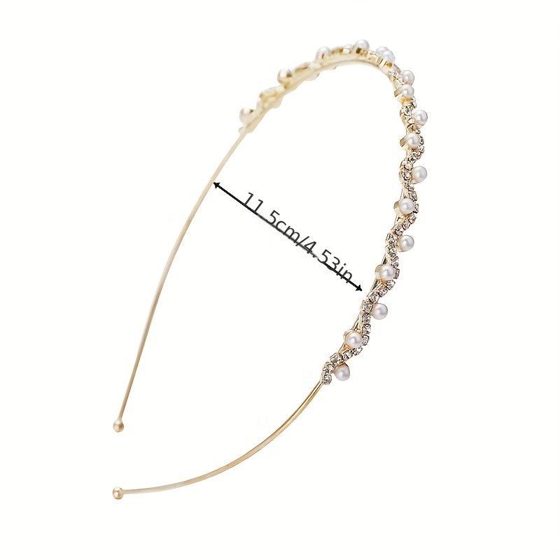 Rhinestone Faux Pearl Headband Hair Accessories